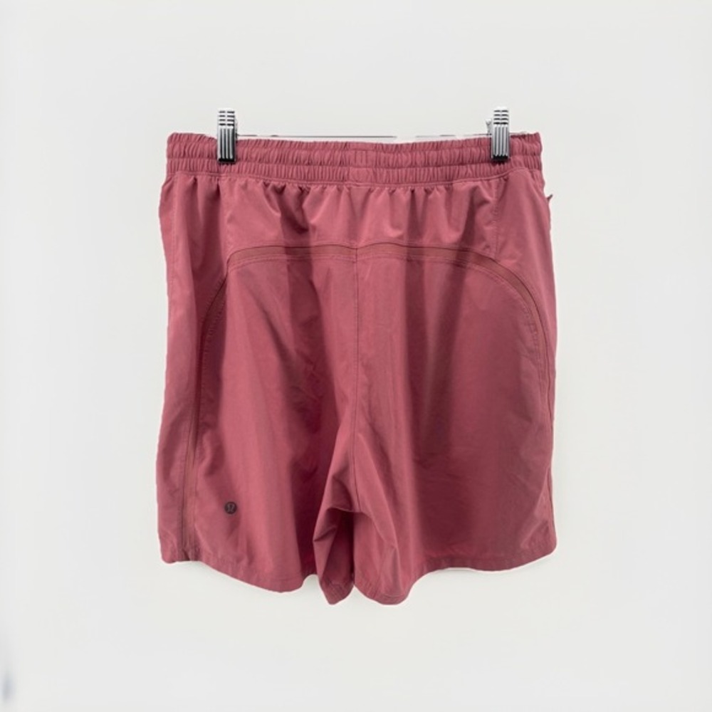 Lululemon Men's Athletic Shorts Red Wine Maroon Lined Gym Size L